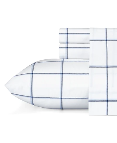 Nautica Plot Cotton Percale 3-Piece Sheet Set