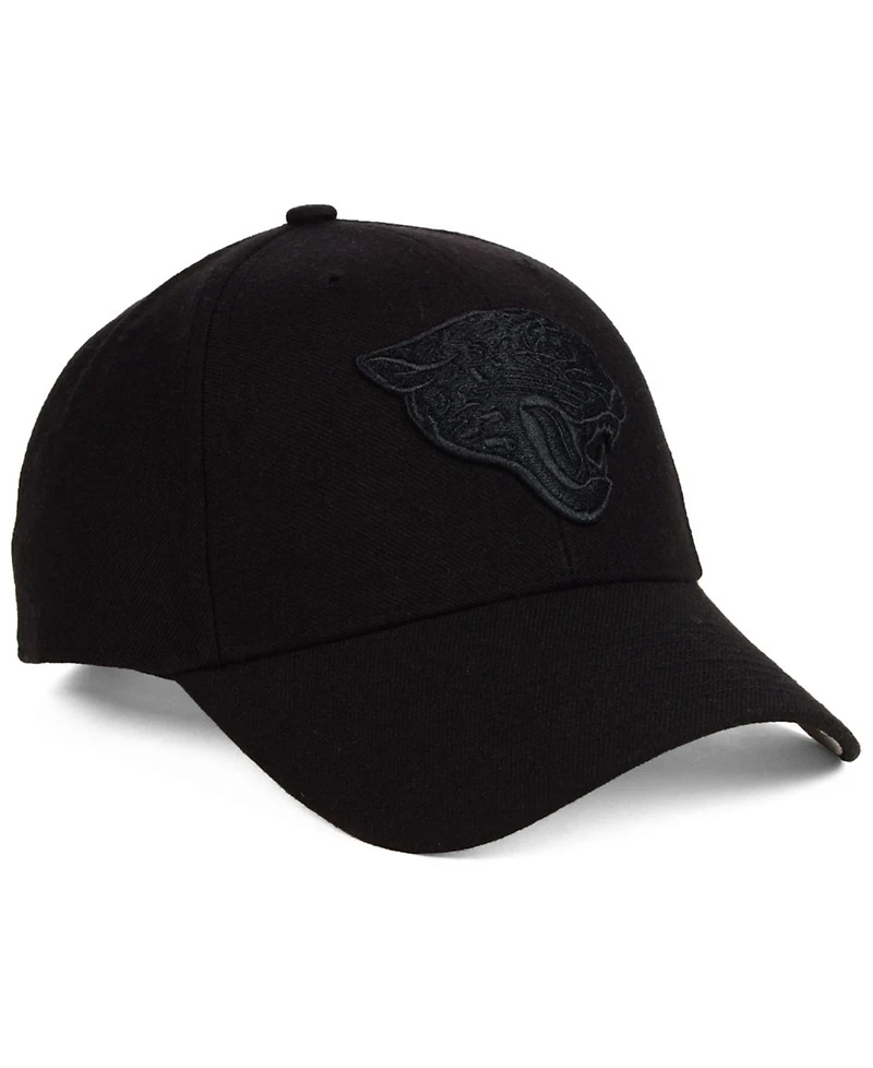'47 Brand Jacksonville Jaguars Black & Black Mvp Strapback Cap