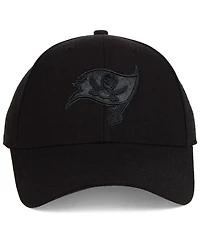 '47 Brand Tampa Bay Buccaneers Black & Black Mvp Strapback Cap