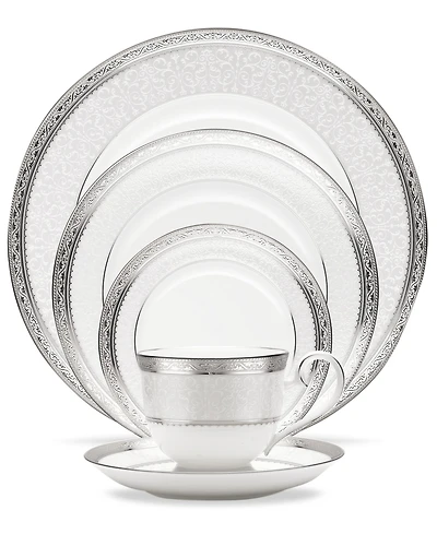 Noritake Dinnerware, Odessa Platinum 5 Piece Place Setting