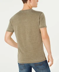 Lucky Brand Men's Venice Burnout Notch Short Sleeves T-shirt