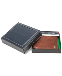 Tommy Hilfiger Men's Traveler Rfid Extra-Capacity Bifold Leather Wallet