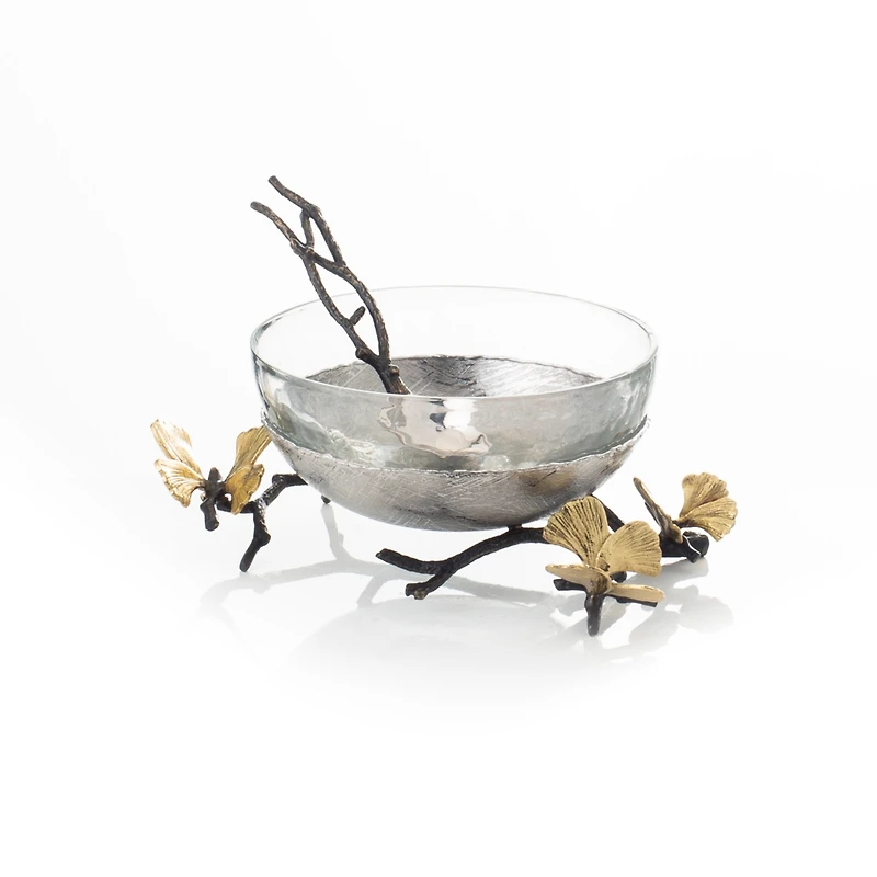Michael Aram Butterfly Gingko Glass Nut Dish