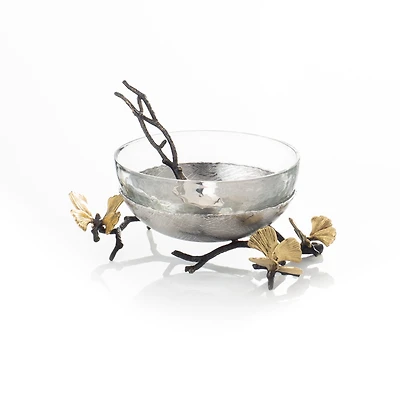 Michael Aram Butterfly Gingko Glass Nut Dish