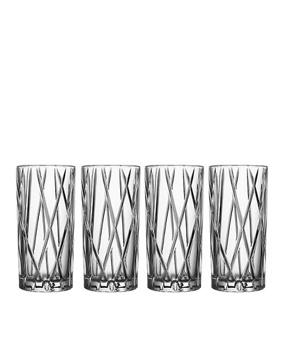 Orrefors City Highball Glasses, Set of 4