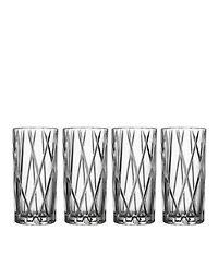 Orrefors City Highball Glasses, Set of 4