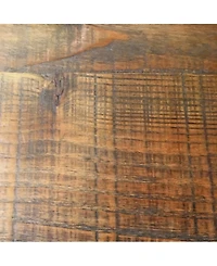 Pomona 27" Metal and Reclaimed Wood Square Coffee Table