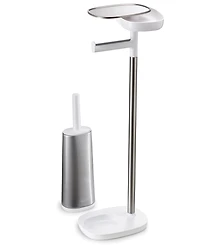 Joseph Joseph EasyStore Standing Toilet Paper Holder and Flex Steel Toilet Brush