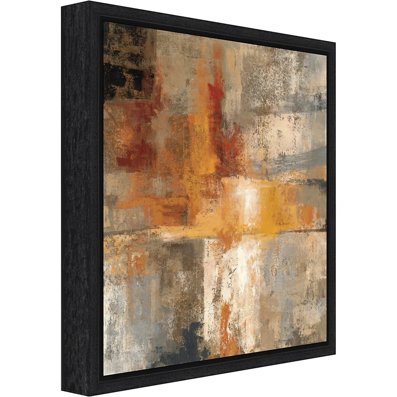 Amanti Art Silver and Amber Crop by Silvia Vassileva Canvas Framed Art