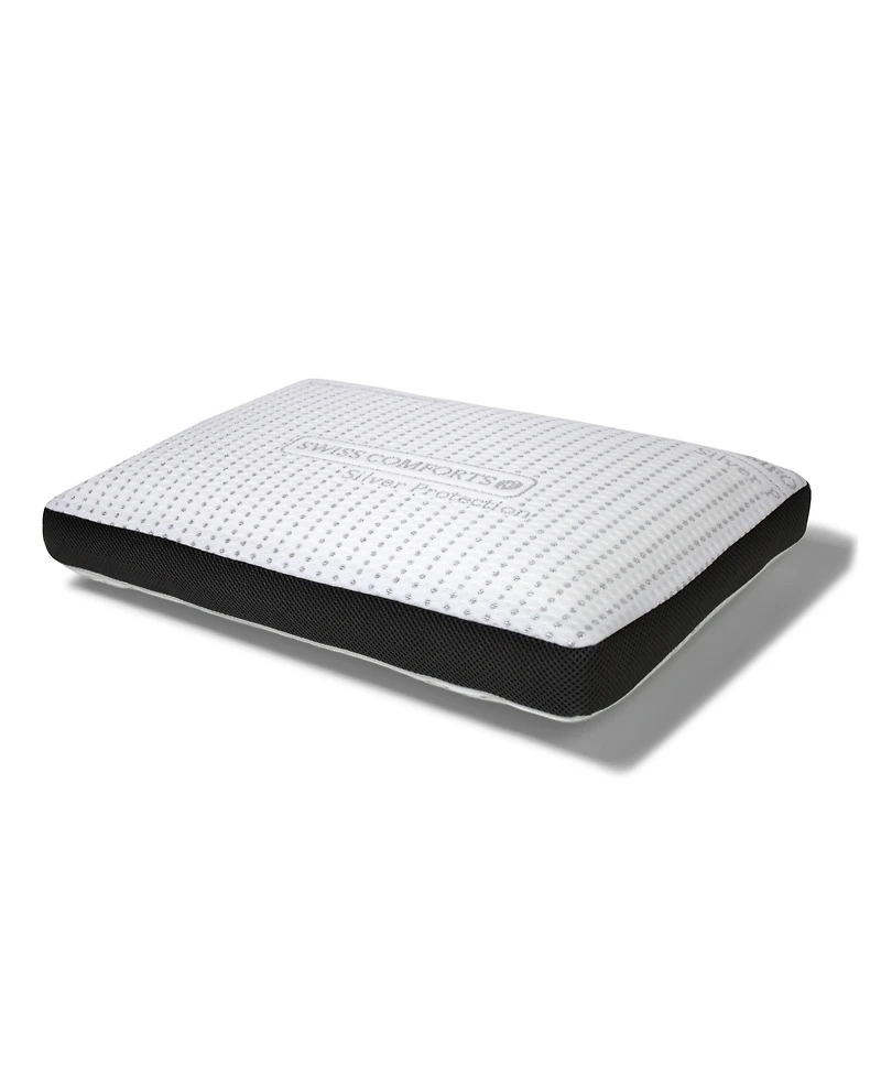 Swiss Comforts Silver Memory Foam Pillow, Standard