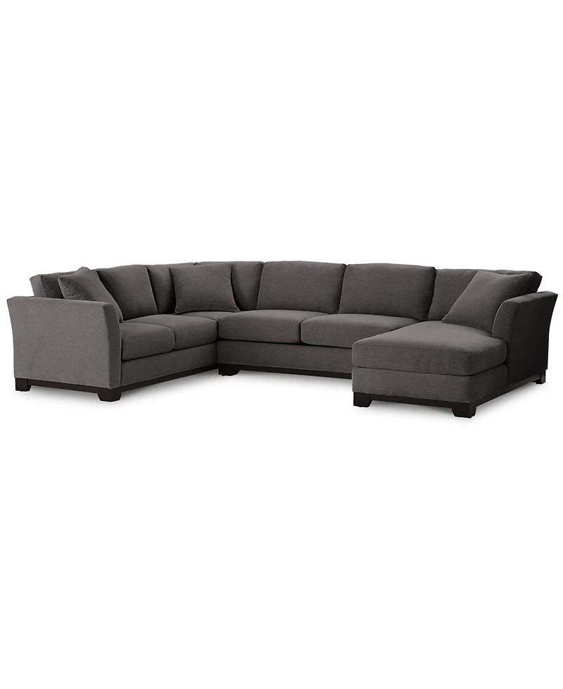 Elliot Ii 138" Fabric 3-Piece Chaise Sleeper Sectional, Created for Macy's