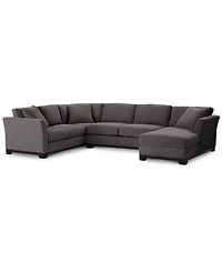 Elliot Ii 138" Fabric 3-Piece Chaise Sleeper Sectional, Created for Macy's