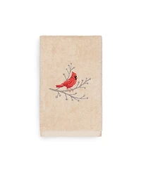 Linum Home Christmas Cardinal 100% Turkish Cotton Hand Towel