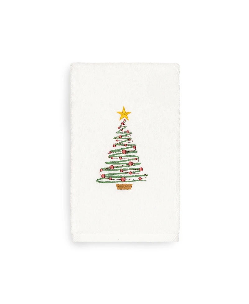 Linum Home Christmas Tree 100% Turkish Cotton Hand Towel