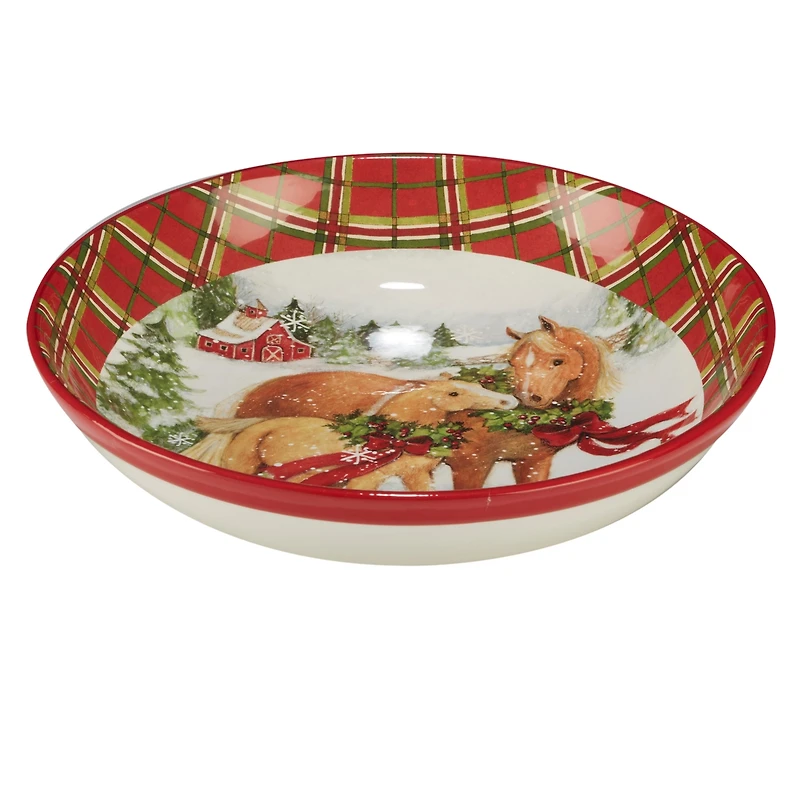 Certified International Christmas on the Farm Serving Bowl