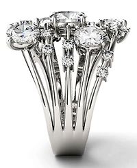 Moissanite Galaxy Fashion Ring (3-1/8 ct. t.w. Diamond Equivalent) in 14k White Gold