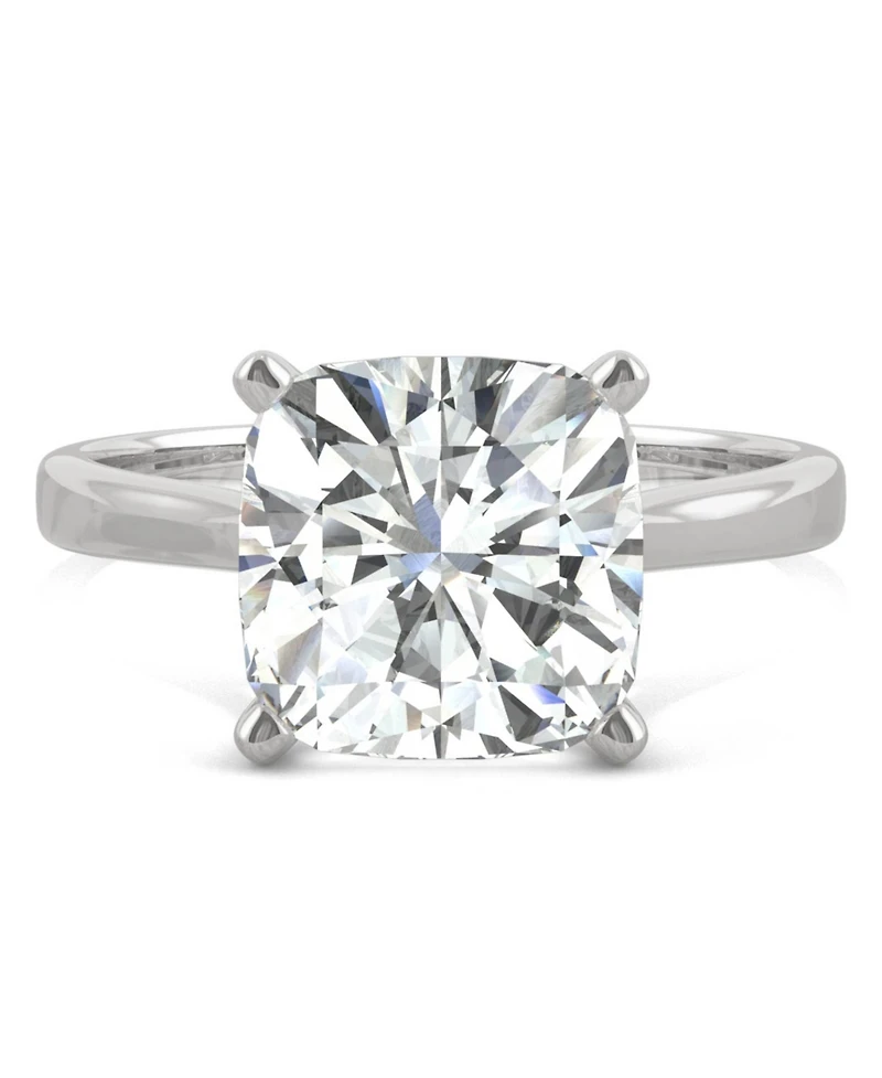 Moissanite Cushion Solitaire Ring (3-1/3 ct. tw.) 14k White, Yellow or Rose Gold