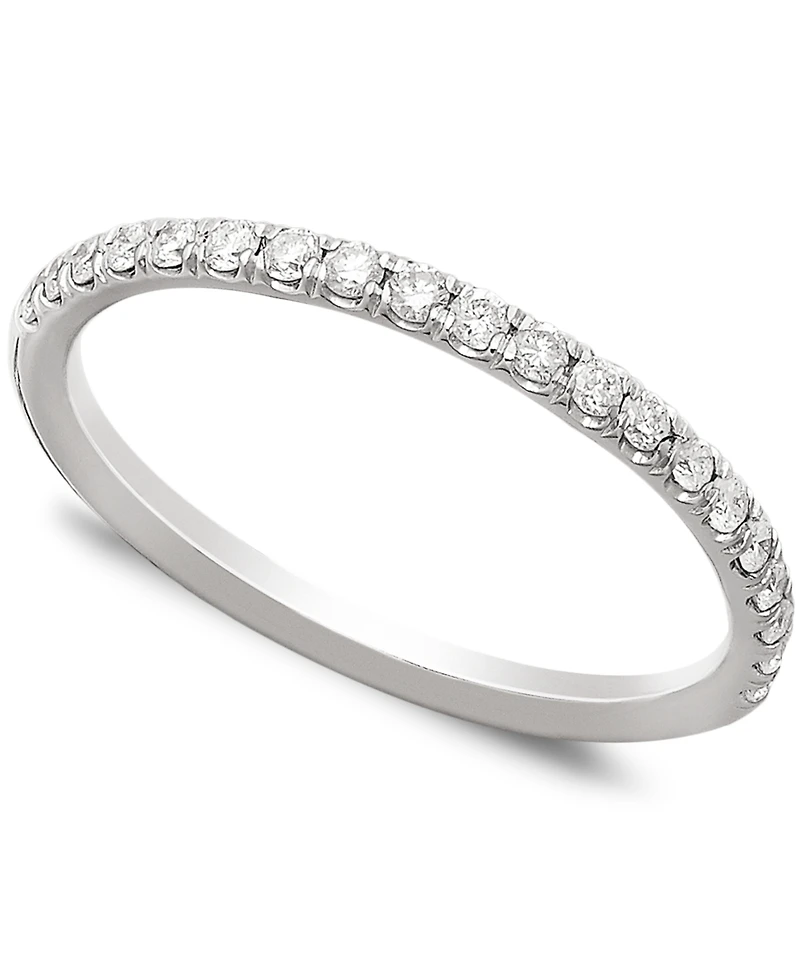 Diamond Pave Band (1/4 ct. t.w.) 14k White or Yellow Gold