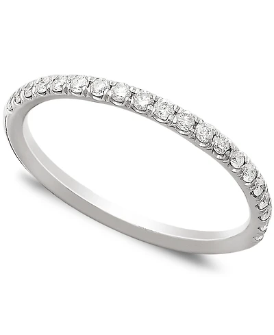 Diamond Pave Band (1/4 ct. t.w.) 14k White or Yellow Gold
