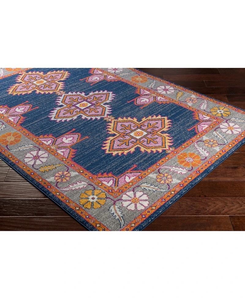 Livabliss Harput Hap-1037 Dark Blue 2'7" x 7'3" Runner Area Rug