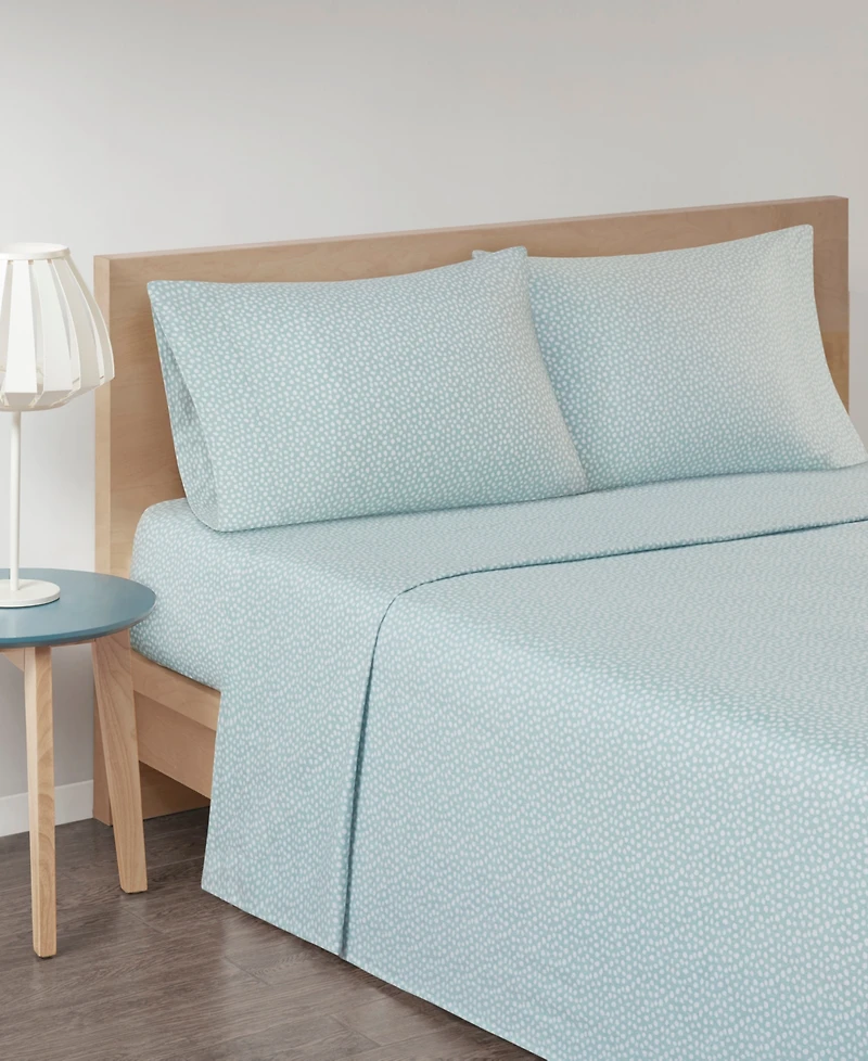 Madison Park Novelty Printed Cotton Flannel -Pc. Sheet Set