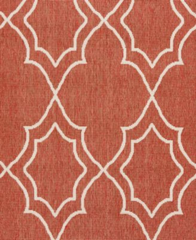 Livabliss Alfresco Alf 9591 Rust Area Rug Collection