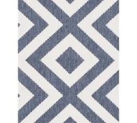 Livabliss Alfresco Alf-9657 Charcoal 2'3" x 11'9" Runner Area Rug, Indoor/Outdoor