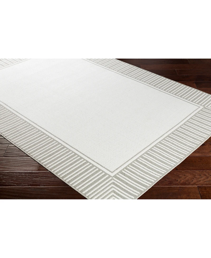Livabliss Alfresco Alf-9681 Taupe 5'3" x 7'6" Area Rug, Indoor/Outdoor