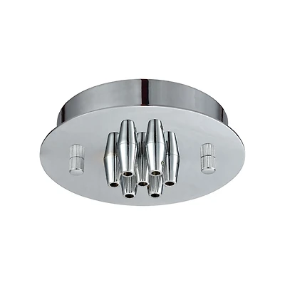 Pendant Options 7 Light Small Round Canopy in Polished Chrome