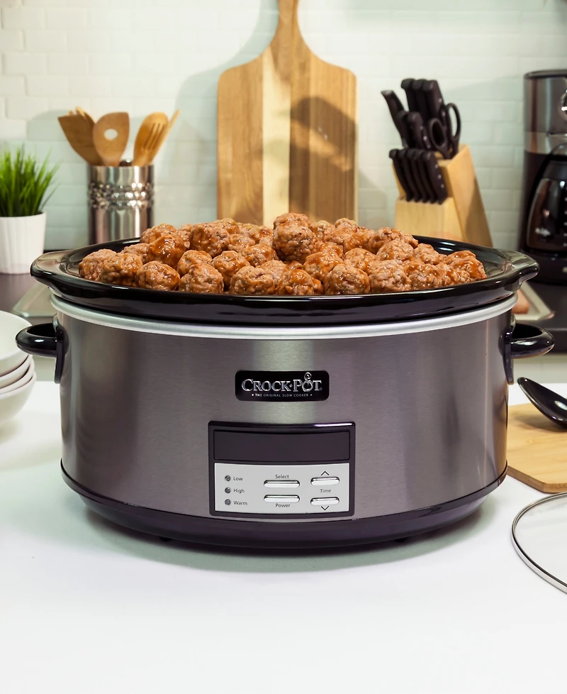 Crock-Pot Stainless Collection 8-Qt. Programmable Slow Cooker