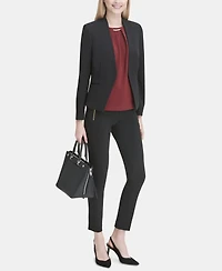 Calvin Klein Petite Asymmetrical Open-Front Blazer