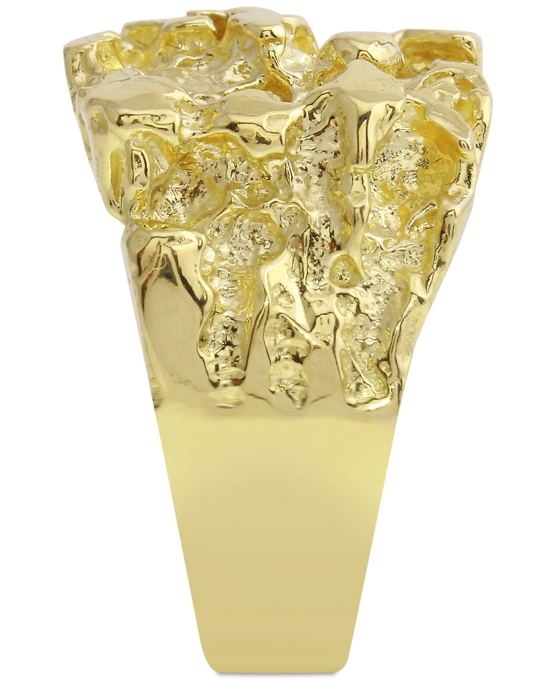 Men's Nugget Ring in 10k Gold