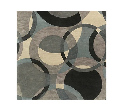 Livabliss Forum Fm-7193 Khaki 4' Square Area Rug