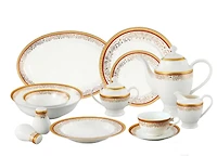 Lorren Home Trends Romina 57-pc Dinnerware Set, Service for 8