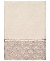 Avanti Deco Shells Bordered Cotton Bath Towel, 27" x 50"