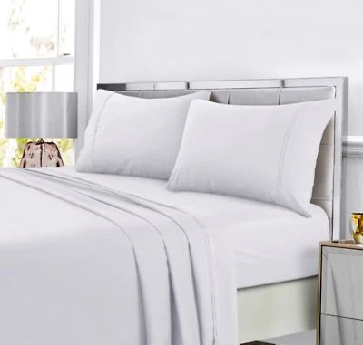 Tribeca Living Super Soft Solid Easy Care Extra Deep Pocket Sheet Sets