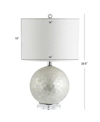 Jonathan Y Zuri Capiz Seashell Sphere Led Table Lamp