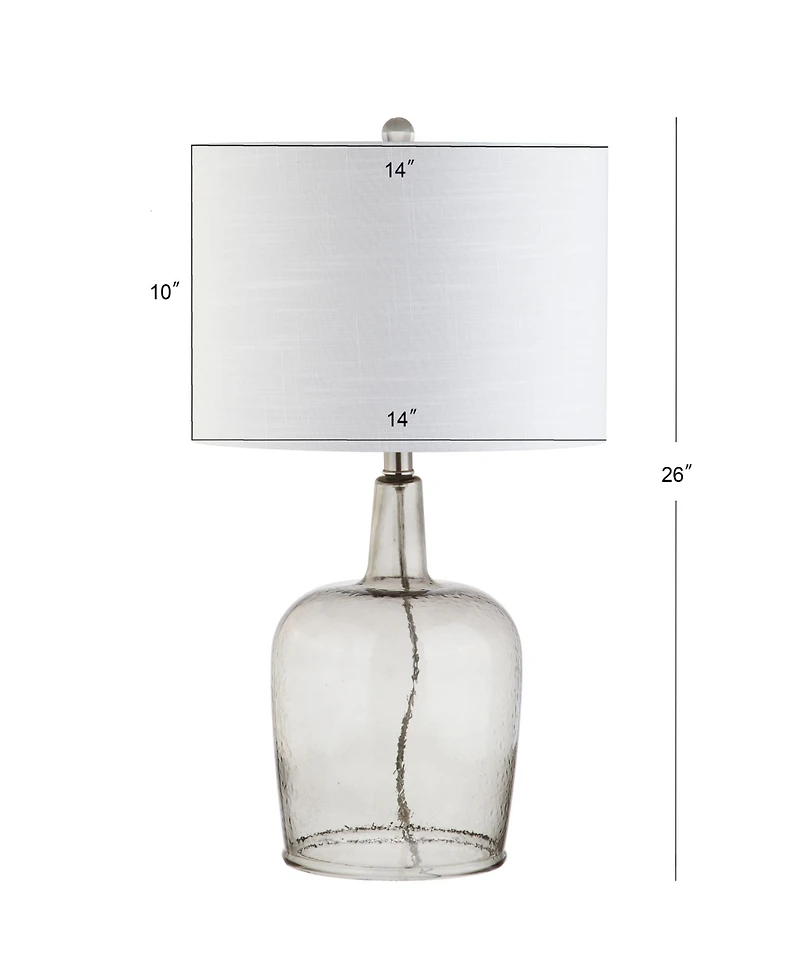 Jonathan Y Augustine Glass Led Table Lamp