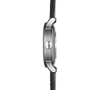 Tissot Men's Swiss Automatic T-Classic Le Locle Powermatic 80 Black Leather Strap Watch 39.3mm