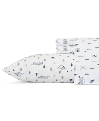 Eddie Bauer Printed 100% Cotton Percale 3-Pc. Sheet Set, Twin