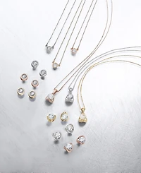 Bezel-Set Diamond Pendant Necklace (1/5 ct. t.w.) 14K Gold or White
