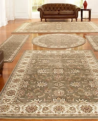 Closeout! Km Home Area Rug Set, Vienna Collection 5 Piece Set Meshed Sage