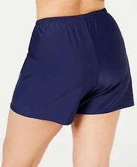 Island Escape Plus Size Swim Shorts, Created for Macy's