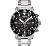 Tissot Men's Swiss Chronograph Seastar 1000 Stainless Steel Bracelet Diver Watch 45.5mm