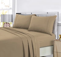 Tribeca Living Super Soft Solid Easy-Care Extra Deep Pocket Sheet Set