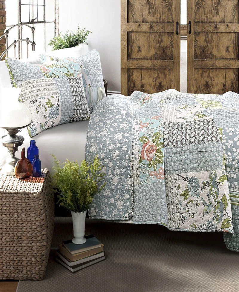 Lush Decor Roesser 3-Pc Set Quilt Set, Full/Queen