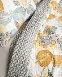 Lush Decor Lovely Leaf 3-Pc Set Quilt Set, Full/Queen