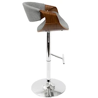 Lumisource Curvo Adjustable Barstool with Swivel