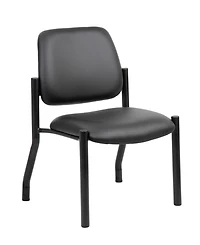 Boss Office Products Vinyl Guest Chair, 300 lb capacity