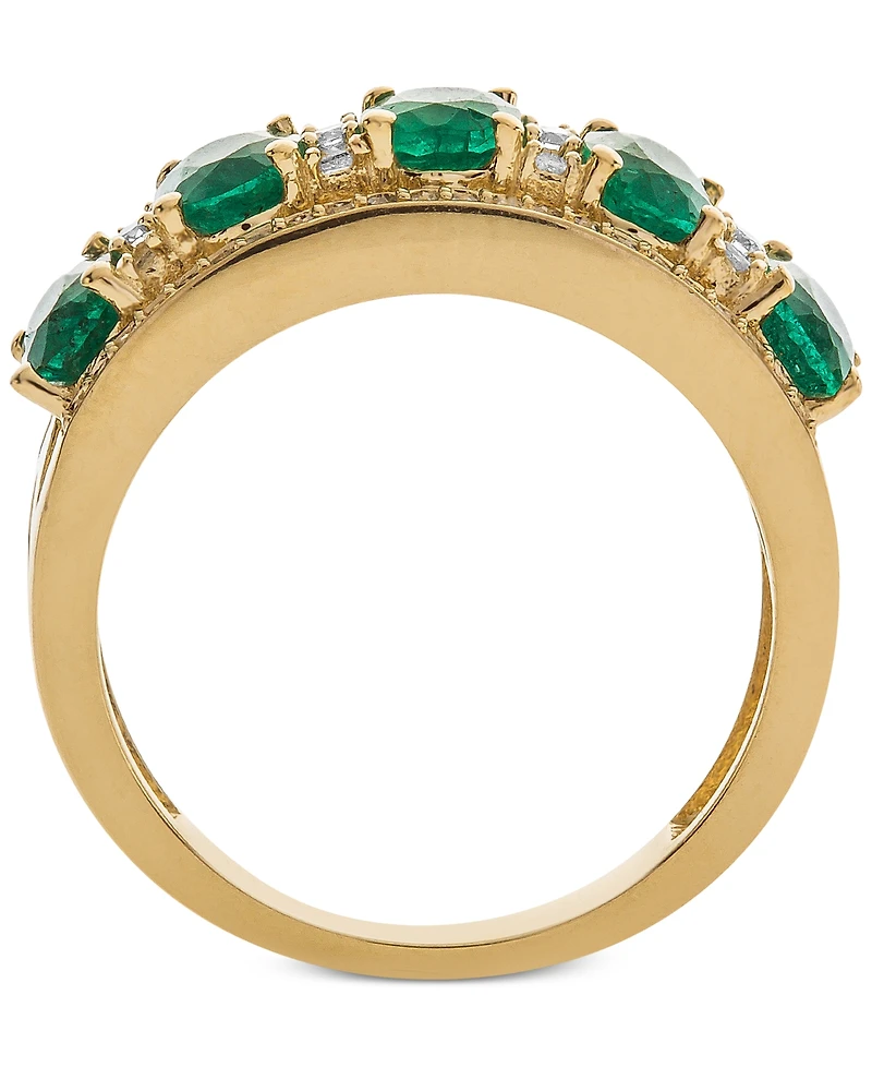 Sapphire (2-7/8 ct. t.w.) & Diamond (1/3 Ring 14k White Gold (Also Emerald, Tanzanite and Ruby)